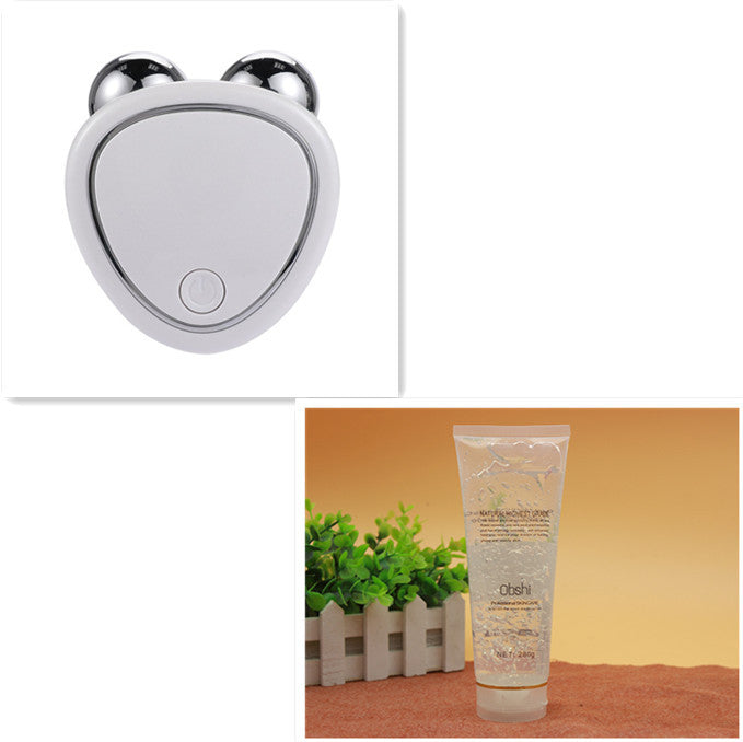 Portable Facial Micro-current Beauty Instrument For Lifting Thinning And Reducing Edema With Double Roller Massager Portable Facial Micro-current Beauty Instrument For Lifting Thinning And Reducing Edema With Double Roller Massager